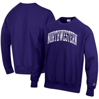 NCAA Northwestern Wildcats Arch Reverse Weave Pullover Sweatshirt