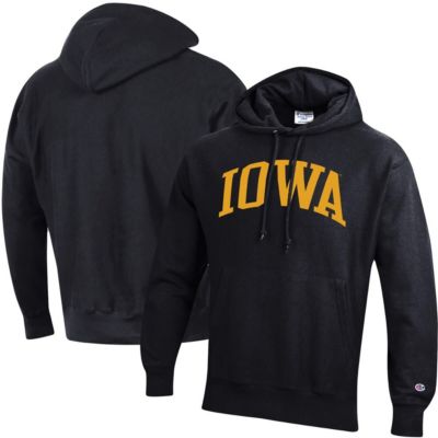 NCAA Iowa Hawkeyes Team Arch Reverse Weave Pullover Hoodie