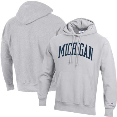 NCAA ed Michigan Wolverines Team Arch Reverse Weave Pullover Hoodie