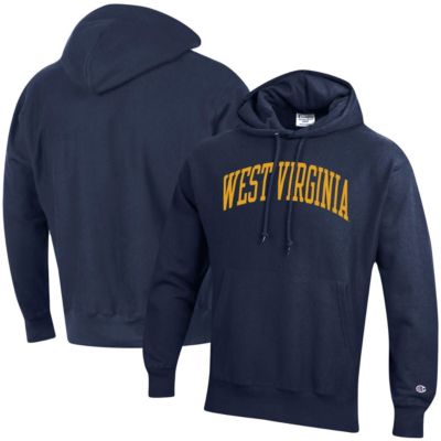 NCAA West Virginia Mountaineers Team Arch Reverse Weave Pullover Hoodie