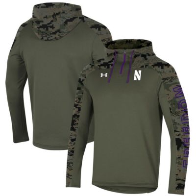 NCAA Under Armour Northwestern Wildcats Freedom Quarter-Zip Pullover Hoodie