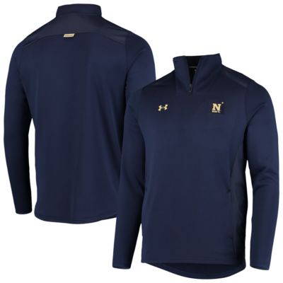 Navy Midshipmen NCAA Under Armour Midshipmen 2021 Sideline Command Quarter-Zip Jacket