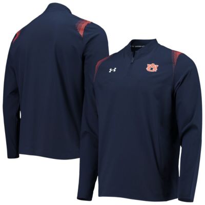 NCAA Under Armour Auburn Tigers 2021 Sideline Motivate Quarter-Zip Jacket