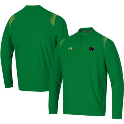 NCAA Under Armour Notre Dame Fighting Irish 2021 Sideline Motivate Quarter-Zip Jacket