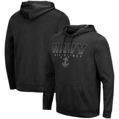 Navy Midshipmen NCAA Blackout 3.0 Pullover Hoodie