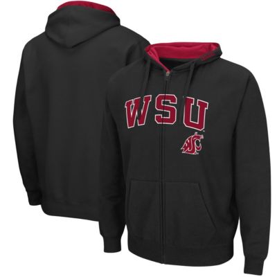 NCAA Washington State Cougars Arch & Logo 3.0 Full-Zip Hoodie