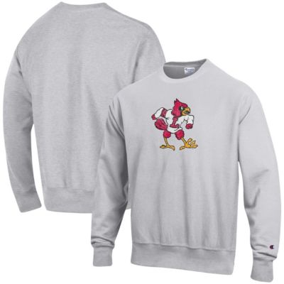 NCAA ed Louisville Cardinals Vault Logo Reverse Weave Pullover Sweatshirt