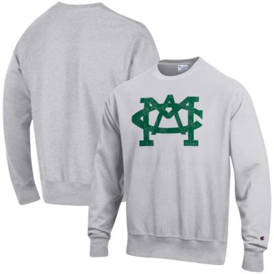 NCAA Heathered Michigan State Spartans Vault Logo Reverse Weave Pullover Sweatshirt