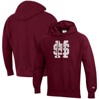 NCAA Mississippi State Bulldogs Vault Logo Reverse Weave Pullover Hoodie