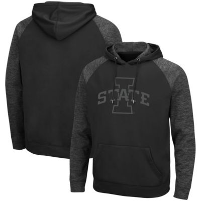 NCAA Iowa State Cyclones Blackout 3.0 Tonal Raglan Pullover Hoodie