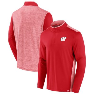 NCAA Fanatics Wisconsin Badgers Recharged Quarter-Zip Jacket