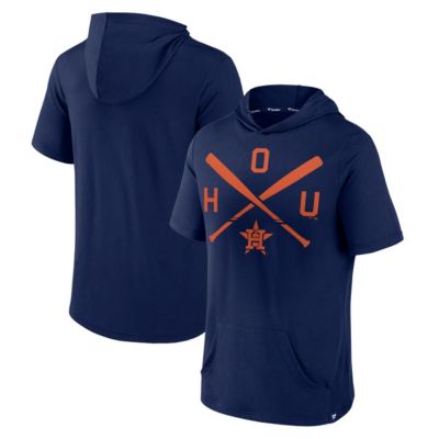 MLB Fanatics Houston Astros Iconic Rebel Short Sleeve Pullover Hoodie