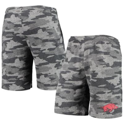 NCAA Charcoal/Gray Arkansas Razorbacks Backup Terry Jam Lounge Shorts