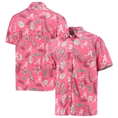 Alabama Crimson Tide NCAA Alabama Tide Vintage Floral Button-Up Shirt