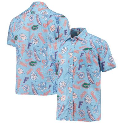 NCAA Light Florida Gators Vintage Floral Button-Up Shirt