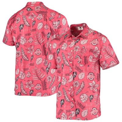 NCAA Ohio State Buckeyes Vintage Floral Button-Up Shirt