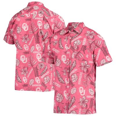 NCAA Oklahoma Sooners Vintage Floral Button-Up Shirt