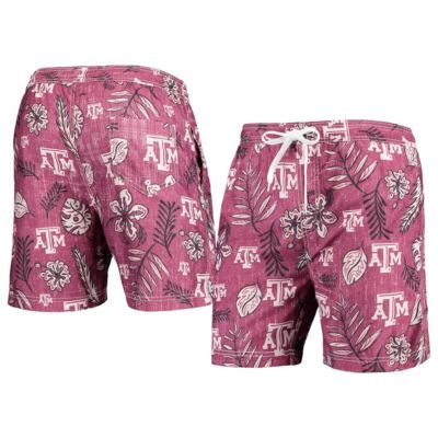 NCAA Texas A&M Aggies Vintage Floral Swim Trunks