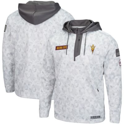 NCAA Arctic Arizona State Sun Devils OHT Military Appreciation Quarter-Zip Hoodie