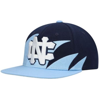 NCAA Carolina Blue/Navy North Carolina Tar Heels Sharktooth Snapback Hat