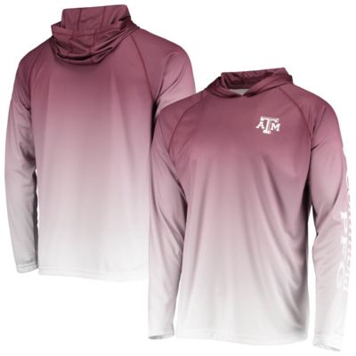 NCAA PFG Texas A&M Aggies Terminal Tackle Omni-Shade UPF 50 Long Sleeve Hooded Top