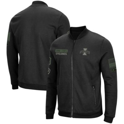 NCAA Iowa State Cyclones OHT Military Appreciation Team High-Speed Bomber Full-Zip Jacket