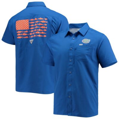 NCAA PFG Florida Gators Slack Tide Camp Button-Up Shirt