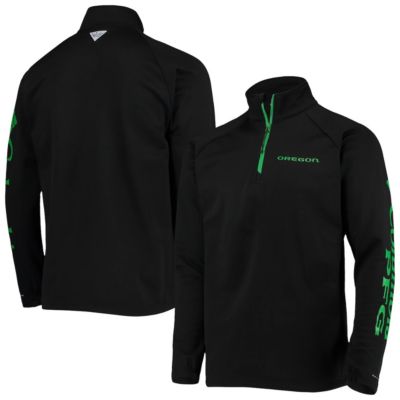 NCAA Oregon Ducks Terminal Tackle Fleece Raglan Omni-Shade Quarter-Zip Jacket