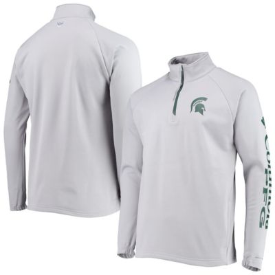 NCAA Michigan State Spartans Terminal Tackle Fleece Raglan Omni-Shade Quarter-Zip Jacket