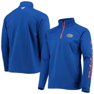 NCAA Florida Gators Terminal Tackle Fleece Raglan Omni-Shade Quarter-Zip Jacket