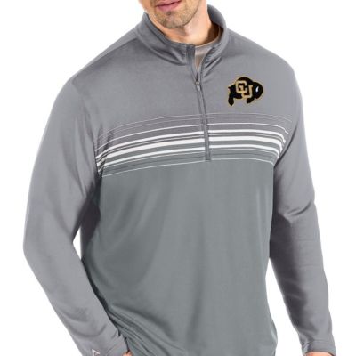 NCAA Steel/Gray Colorado Buffaloes Pace Quarter-Zip Pullover Jacket