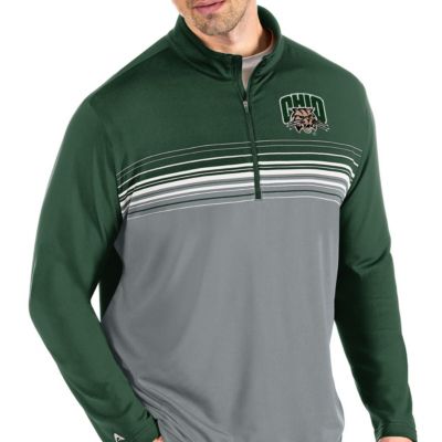 NCAA Hunter Ohio Bobcats Pace Quarter-Zip Pullover Jacket