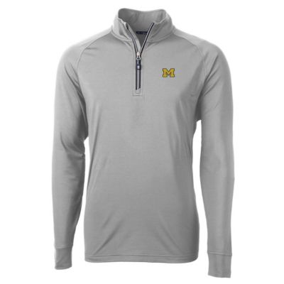 NCAA Michigan Wolverines Adapt Eco Knit Quarter-Zip Pullover Jacket