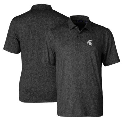 NCAA Michigan State Spartans Pike Constellation Print Stretch Polo