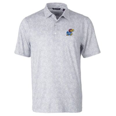 NCAA Kansas Jayhawks Pike Constellation Print Stretch Polo