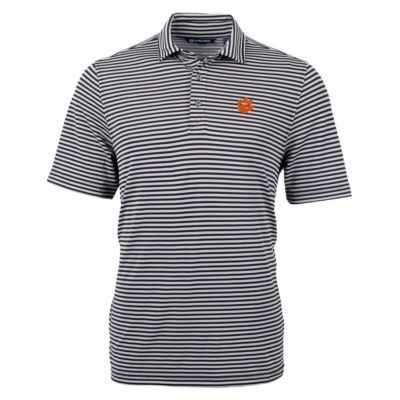 NCAA Clemson Tigers Virtue Eco Pique Stripe Recycled Polo