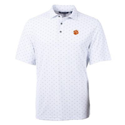 NCAA Clemson Tigers Virtue Eco Pique Tile Print Polo