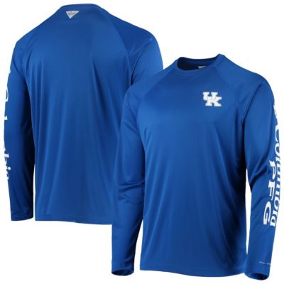 NCAA Kentucky Wildcats Terminal Tackle Omni-Shade Raglan Long Sleeve T-Shirt