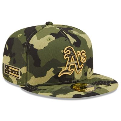 MLB Oakland Athletics 2022 Armed Forces Day On-Field 59FIFTY Fitted Hat