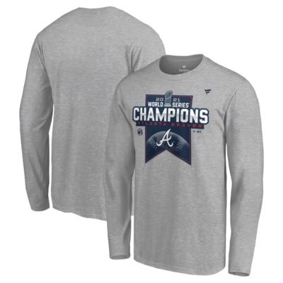 MLB Fanatics ed Atlanta Braves 2021 World Series s Locker Room Long Sleeve T-Shirt