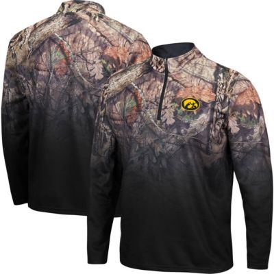 NCAA Iowa Hawkeyes Mossy Oak Fleet II Quarter-Zip Jacket