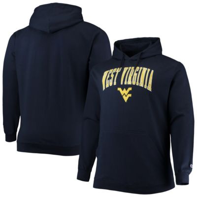 NCAA West Virginia Mountaineers Big & Tall Arch Over Logo Powerblend Pullover Hoodie