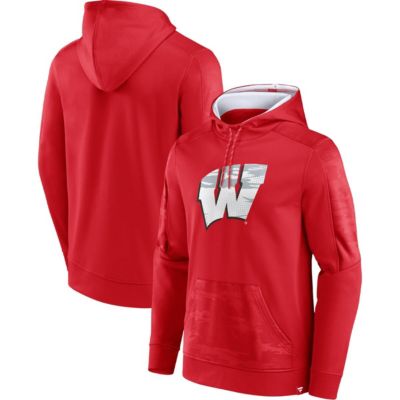 NCAA Fanatics Wisconsin Badgers On The Ball Pullover Hoodie