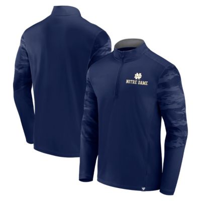 NCAA Fanatics Notre Dame Fighting Irish Ringer Quarter-Zip Top