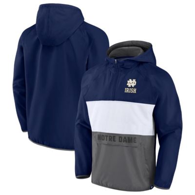 NCAA Fanatics Notre Dame Fighting Irish Victory On Raglan Quarter-Zip Hoodie