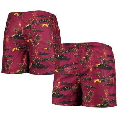 NCAA Arizona State Sun Devils Island Palm Swim Trunks