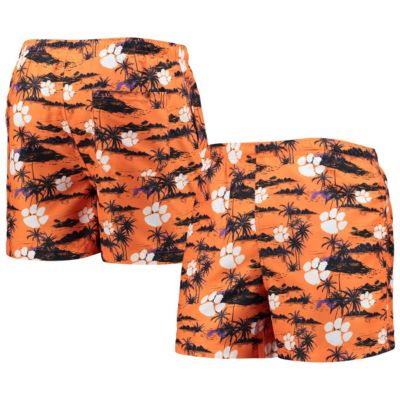 NCAA Clemson Tigers Island Palm Swim Trunks