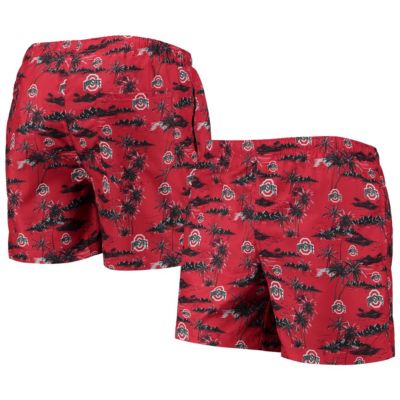 NCAA Ohio State Buckeyes Island Palm Swim Trunks