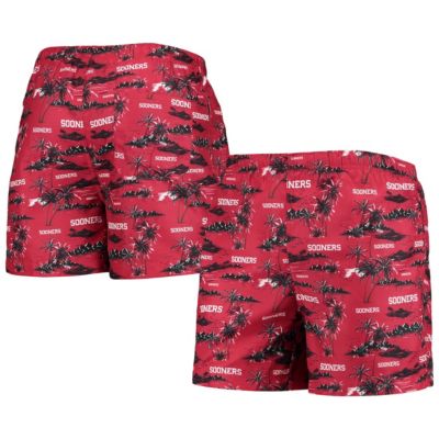 NCAA Oklahoma Sooners Island Palm Swim Trunks