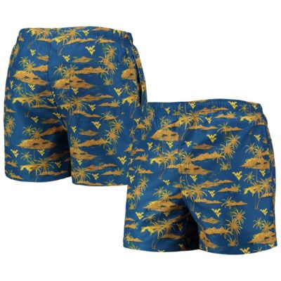 NCAA West Virginia Mountaineers Island Palm Swim Trunks